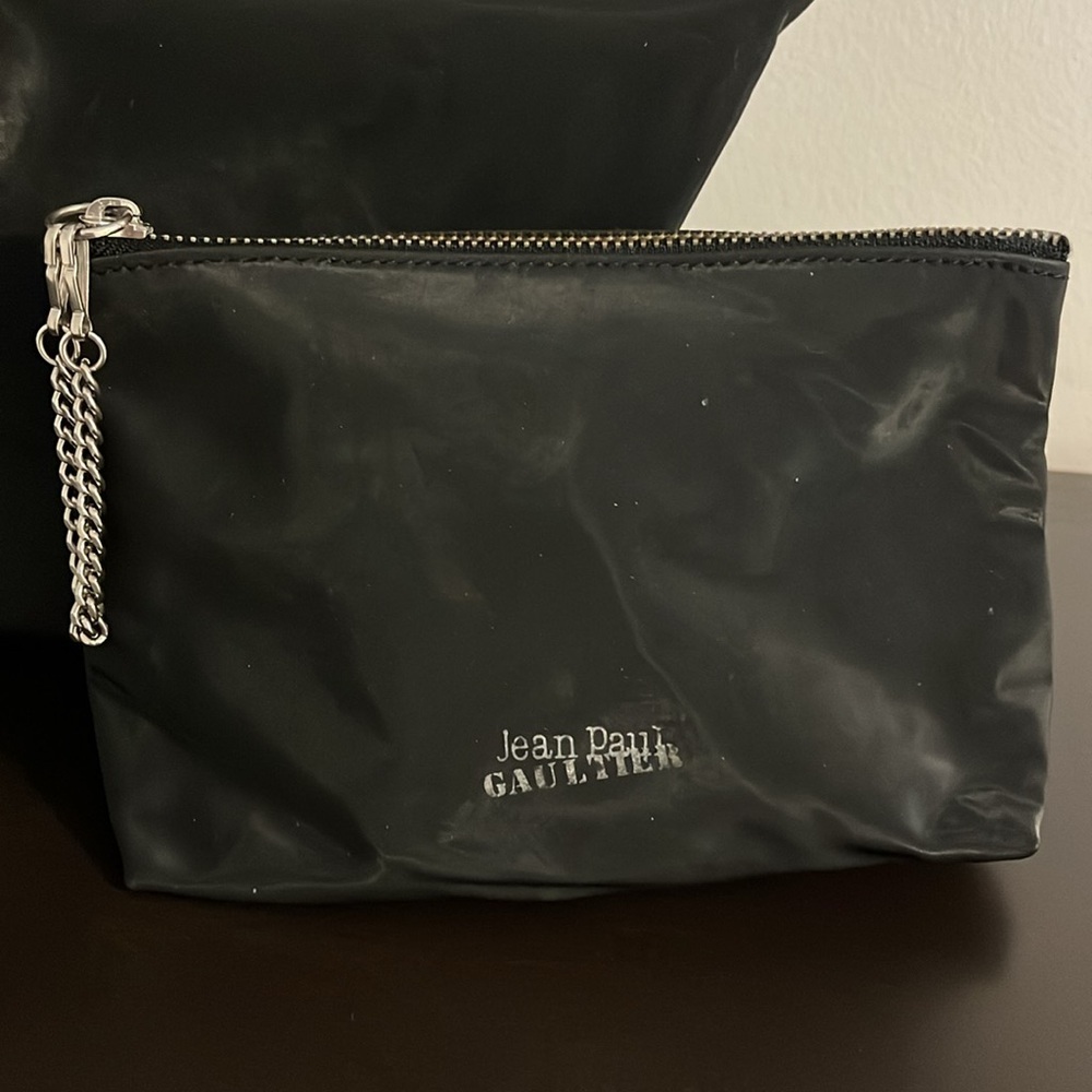 Vintage Jean Paul Gaultier Nylon Tote Bag and Matching Pouch - Picture 5 of 10